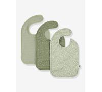 Lot de 3 bavoirs vert TU