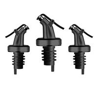 Lot de 3 becs verseurs pour un dosage précis - Bec verseur avec capuchon de protection - Pour vin, eau-de-vie, huile d'olive, café, sirop, vinaigre, huile