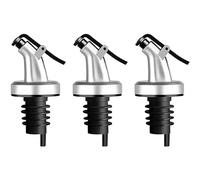 Lot de 3 becs verseurs pour un dosage précis - Bec verseur avec capuchon de protection - Pour vin, eau-de-vie, huile d'olive, café, sirop, vinaigre, huile
