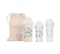Lot De 3 Biberons Ciel, Lapins - Stella Mc Cartney - Le Biberon Français