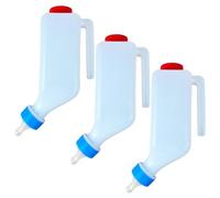 Lot de 3 biberons de chèvre pour Nourrir Les bébés chèvres, biberon d'agneau 500 ML avec tétine Souple et Balance Transparente, mangeoire à Lait Mains Libres pour agneaux, cochons et Petits an