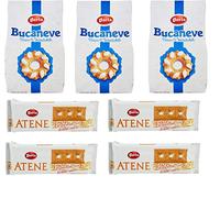 Lot de 3 biscuits Doria Bucaneve 400 g + 4 biscuits au beurre Atene 500 g avec biscuits au sucre Biscuits Biscuits Biscuits