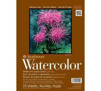 Lot de 3 Bloc 15 feuilles Série 400 Watercolor (collées 4 côtés) 22,8x30,5 300gm², grain fin blanc naturel