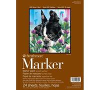 Strathmore Bloc de Papier marqueur 22,9 x 30,5 cm 50# Lisse, Acrylique, Multicolore, 0,15 x 8,9 x 11,9 cm