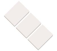 Lot de 3 blocs de papier brouillon carrés vierges pour bureau, école et maison, écriture lignée, coloriage, dessin, calcul