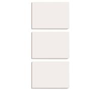 Lot de 3 blocs de papier brouillon carrés vierges pour bureau, école et maison, écriture lignée, coloriage, dessin, calcul