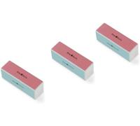 Lot De 3 Blocs De Polissage À 4 Voies Pour Ongles, Élimine Les Stries Et Crée Une Brillance Instantanée, Outil De Manucure Facile À Utiliser Pour Façonner, Lisser Et Polir Les Ongles