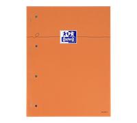 Lot de 3 blocs orange Oxford agrafes cote 4 trous 225x297160p optik p. seyes+tag