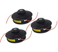 Lot de 3 bobines à double tête de fil automatique | Compatible avec les débroussailleussailleuses Fuxtec