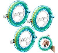 Lot de 3 bobines de cerf-volant avec bobine de 17,8 cm de diamètre pour cerf-volant avec ligne de 200 m et verrou de sécurité pour enfants et adultes