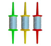 Lot de 3 bobines de fil anti-étirement de 150 m pour cerfs-volants très résistants et ergonomiques pour vents extrêmes