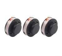 Lot de 3 bobines de fil pour débroussailleuse FSA56 FSE41 FSE52 PP500, 1,6 mm x 5 m, pour pièces de rechange en plastique durable avec performance de coupe efficace