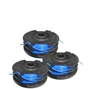 Lot de 3 bobines de rechange pour débroussailleuse double fil 0,6 mm 2 x 5 m Compatible avec Wolf GT840 GT850 GT-F10 2013