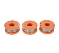 Lot de 3 bobines de tête d'herbe sans fil pour débroussailleuse Argos pour MCGREGOR MCT1825 MCT2X1825 MET2523, ligne pré-enroulée de 2,5 m avec alimentation automatique