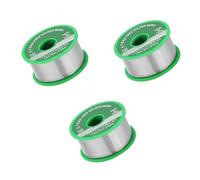 Lot de 3 bobines d'étain à souder de 0,8 mm, sans plomb avec noyau de colophane, étain à souder avec flux de 20 g, fil à souder pour la réparation et le bricolage de composants de soudure électriques