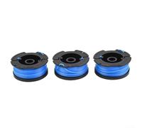 Lot de 3 bobines et têtes de rechange pour débroussailleuse Black & Decker BD032 avec ligne de coupe en nylon de 1,5 mm, recharge de fil d'alimentation automatique de 10 m, couvercle de bobine