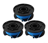 Lot de 3 bobines RAC125 pour débroussailleuse Bosch pour débroussailleuse RLT1830H13 RLT1825LI OLT1831S Ligne torsadée 1,0 mm Alimentation automatique et réajustement