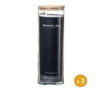 Lot de 3 Bocaux en verre pour spaghettis 1,9 litre