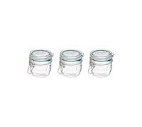 - Lot de 3 Bocaux Terrines en Verre Gradué "Jarro" 0,325L Transparent