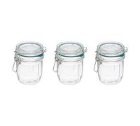 Lot de 3 Bocaux Terrines en Verre Gradué "Jarro" 0,5L Transparent