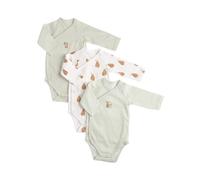 Sauthon - Bodies bébé Botanica - manches longues - Coton - Lot de 3 - 6 mois (67 cm)