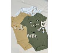 Petit Béguin - Lot de 3 Bodies bébé Manches Courtes Gabin