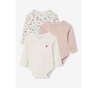 Lot de 3 bodies naissance évolutifs rose 9M(71CM)