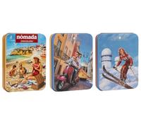 Lot de 3 boîtes à chocolat au lait 50 g chacune, chocolat gourmand inspiré des régions emblématiques portugaises « Algarve », « Lisboa » et « Serra da Estrela » - Produit du Portugal