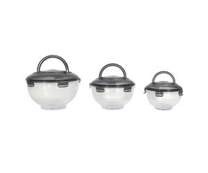 Lot de 3 Boîtes à Emporter "Colore" 5,8L Transparent