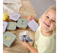 Lot De 3 Boîtes À Goûter En Inox Lässig Vert D'eau TU