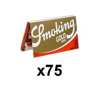 Smoking Lot de 3 Boites de 25 carnets de Feuilles Regular Gold Naturelle