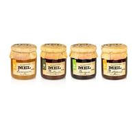 Lot de 3 boîtes de 280g - Contient de la confiture de framboise, de fraise et de pêche - Pour les desserts et petits-déjeuners - Sans colorants ni conservateurs - Produit gastronomique portugaise