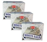 lot de 3 boites de cones hem - sauge blanche[81]