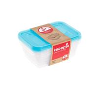 Lot de 3 Boîtes de congélation 1,25 litres - Bleu