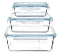 Lot de 3 Boîtes de Conservation ""Clipeat"" 18cm Bleu