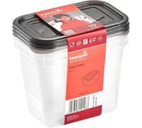 Lot de 3 Boîtes de conservation congélation 1 l fredo fresh - Gris