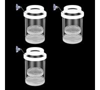 Lot de 3 boîtes de conservation flottantes pour aquarium, crèche, pour poissons de lit, guppy, crevettes, poissons clowns, sans danger