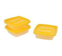 Lot de 3 Boîtes de Conservation "Tike" 0,99L Jaune Jaune G
