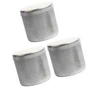 Lot de 3 boîtes de laboratoire en aluminium avec couvercles pour test, 60 x | Conteneurs d'échantillons étanches pour analyse géotechnique en laboratoire, préservation des échantillons de sol