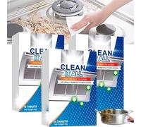 Lot de 3 boîtes de nettoyage effervescents multifonctionnels en spray - 15 pièces/boîte - Nettoyant intensif multifonction - Nettoie tout en un - Élimine les taches d'huile pour la cuisine