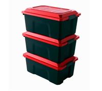 Lot de 3 boites de rangement en plastique avec couvercle Sundis LOCKER 40L, L.58xl.38,5xh.27,5cm