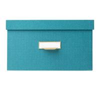 Lot de 3 boîtes de rangement OfficeByMe - Bleu canard