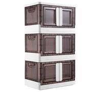 Lot de 3 boîtes de rangement pliables 3 x 45 L