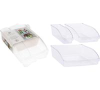 Lot de 3 boîtes de rangement pour réfrigérateur en PS