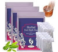 Lot de 3 boîtes de trempage pour les pieds à base de plantes, sac de bain chinois pour les pieds, perles de bain pour les pieds aux herbes, armoise, sel de mer, spa pour les pieds