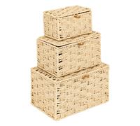 Atmosphera - Lot de 3 boîtes elio naturel l18/22/25cm