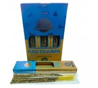 Lot de 3 boîtes d'encens biologiques fabriquées à la main, 25 g, fabriquées en Inde, résine et huiles essentielles 100 % naturelles (Nag Champa)