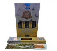 Lot de 3 boîtes d'encens biologiques fabriquées à la main, 25 g, fabriquées en Inde, résine et huiles essentielles 100 % naturelles (yagra)