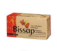 Lot de 3 boîtes d'Infusions 100% Bissap (Hibiscus, Karkade) + Un joli Stickers de la marque Set Products - 3 x 25 sachets de 1,6g