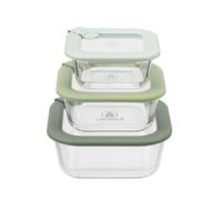Lot de 3 boîtes en verre carrées avec couvercle 320/520/800ml Laguiole Cuisson